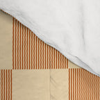 Textured Plaid pattern brown and cream Comforter Gallery Image 4