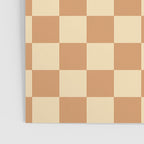 Textured Plaid pattern brown and cream Poster Gallery Image 3