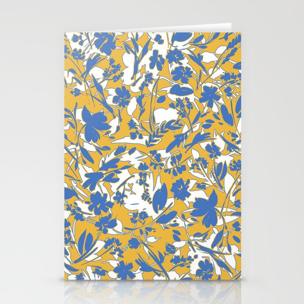Simplistic silhouette flowers YB Stationery Card Gallery Image 1