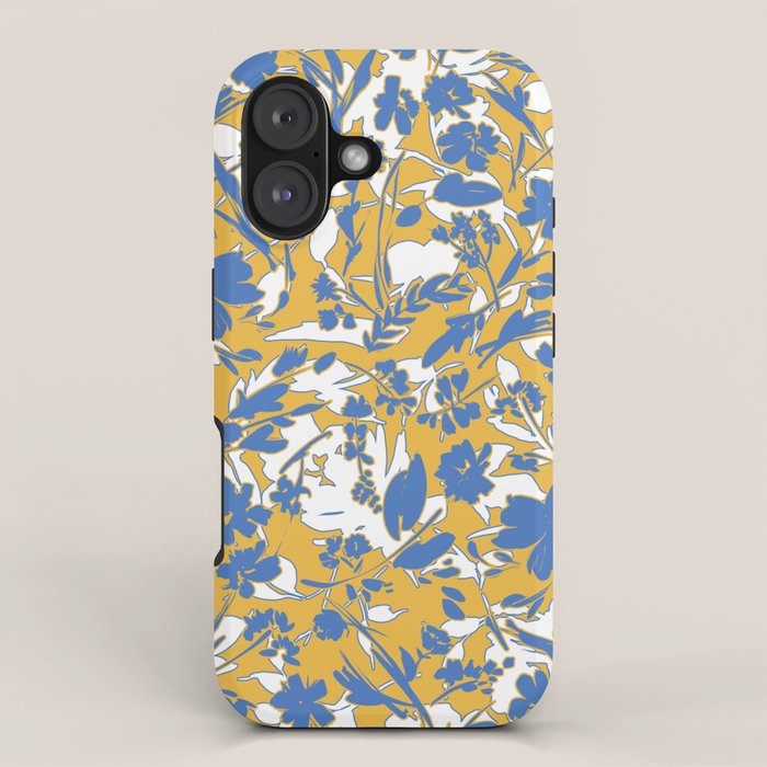 Simplistic silhouette flowers YB iPhone Case Gallery Image 1