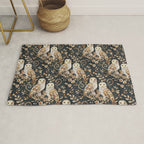 Wooden Wonderland Barn Owl Collage Rug Gallery Image 1