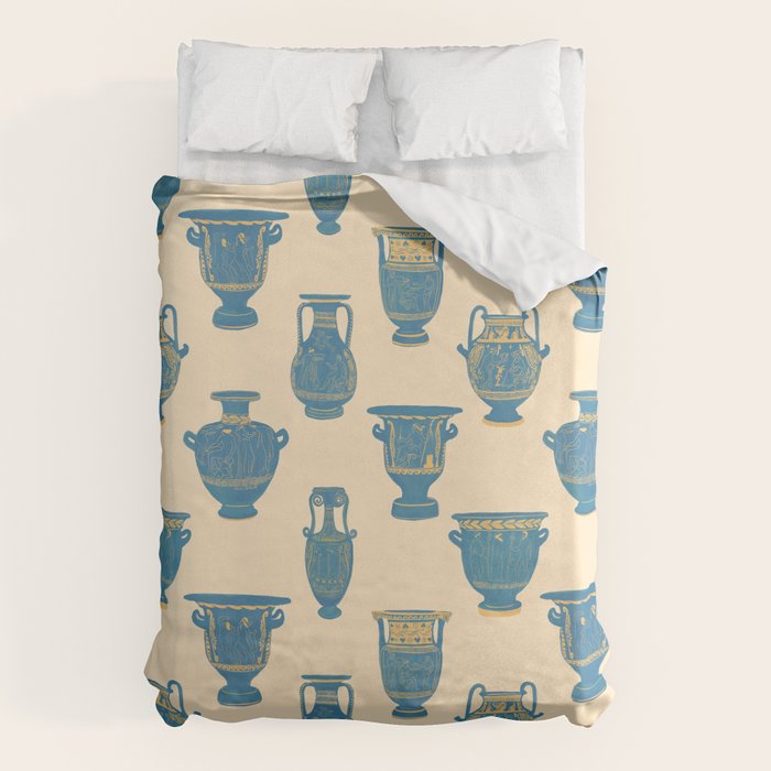 Terracotta Vessels from Italy Duvet Cover Gallery Image 6