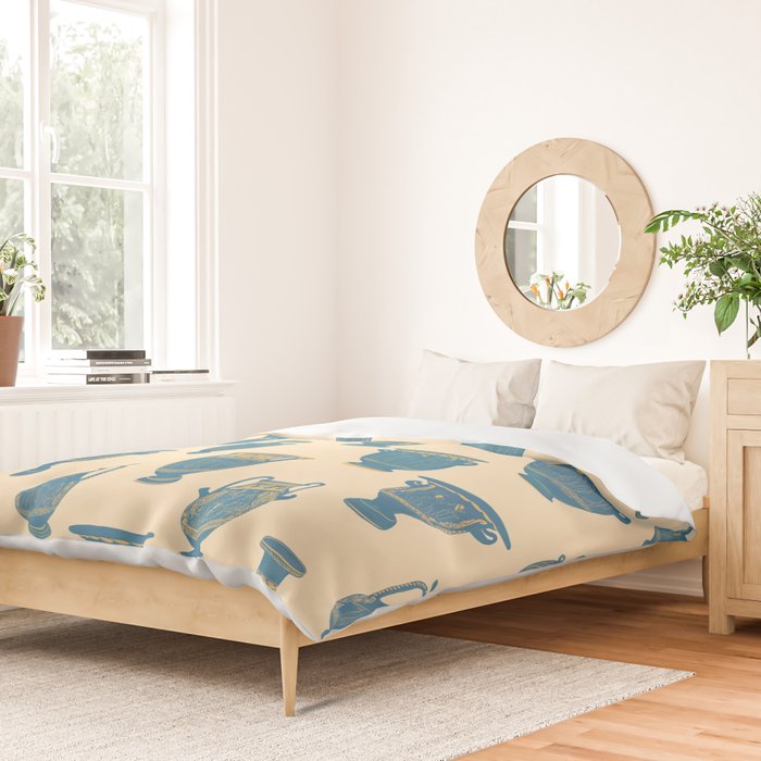 Terracotta Vessels from Italy Duvet Cover Gallery Image 2