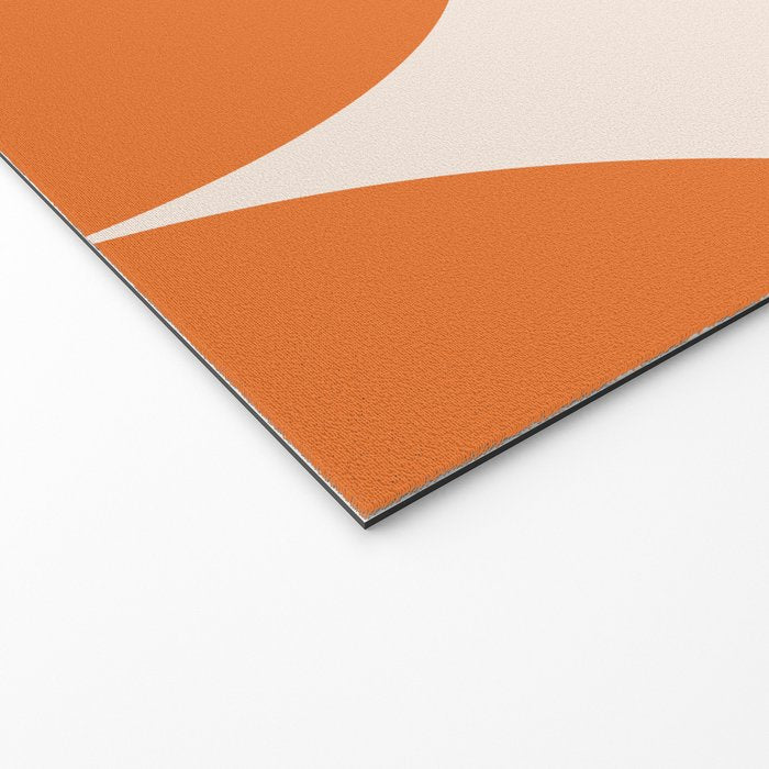 Bauhaus Mid Century Modern Geometric IX Bright Orange Welcome Mat Gallery Image 2