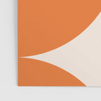 Bauhaus Mid Century Modern Geometric IX Bright Orange Poster Gallery Image 3