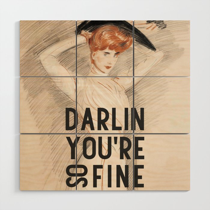 Darlin You're So Fine Wood Wall Art Gallery Image 1