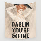 Darlin You're So Fine Wall Tapestry Gallery Image 4