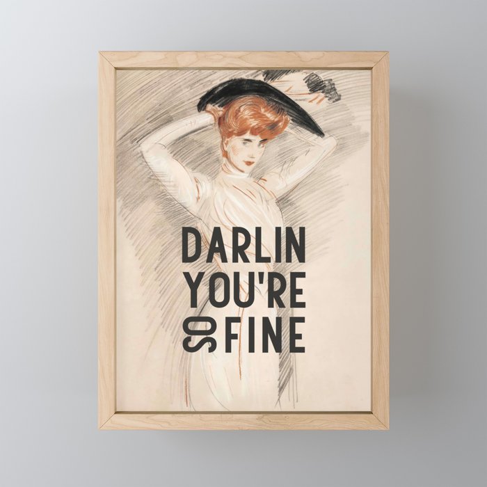 Darlin You're So Fine Mini Art Print Gallery Image 1