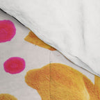 Gouache 2, still life: flowers in a vase with striped wallpaper Comforter Gallery Image 4