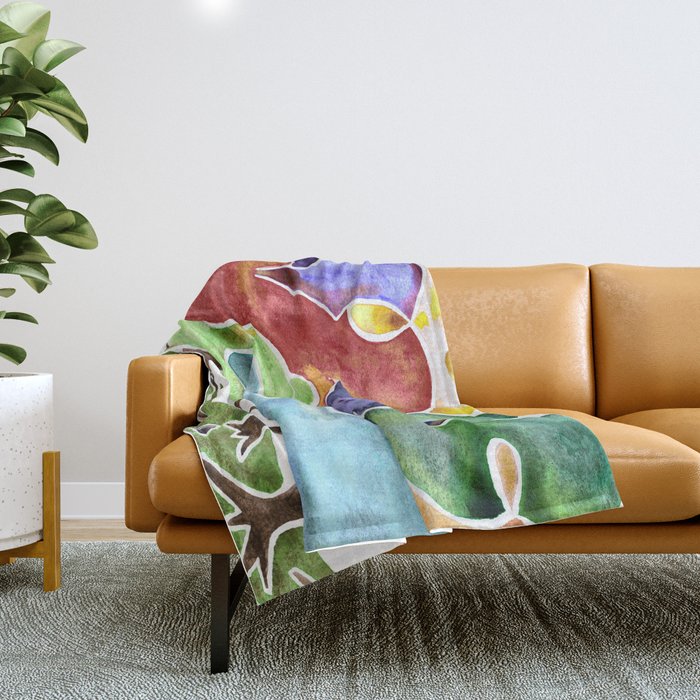 Loopy Beauties Throw Blanket Gallery Image 1