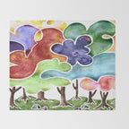 Loopy Beauties Throw Blanket Gallery Image 2