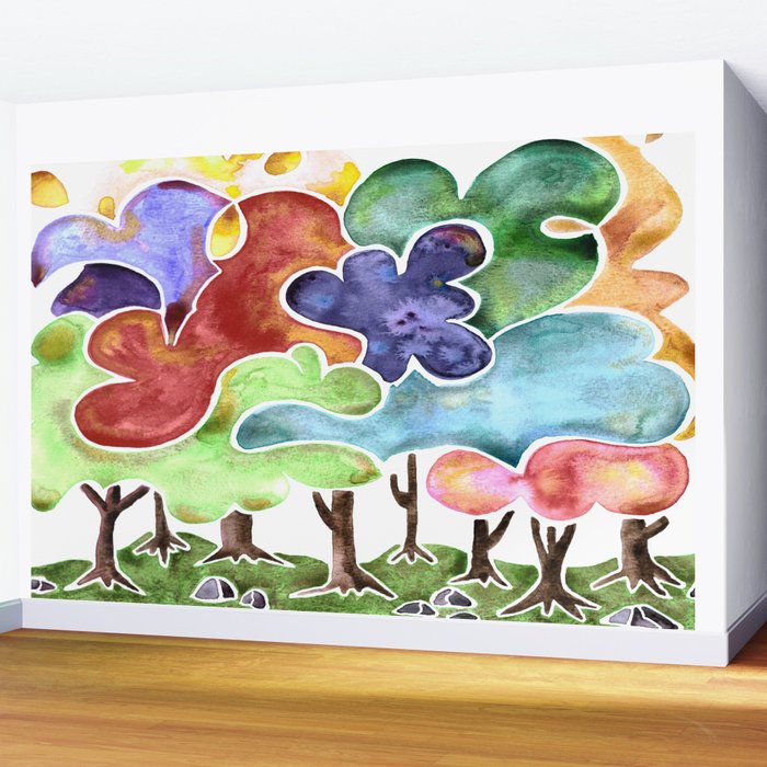 Loopy Beauties Wall Mural Gallery Image 2