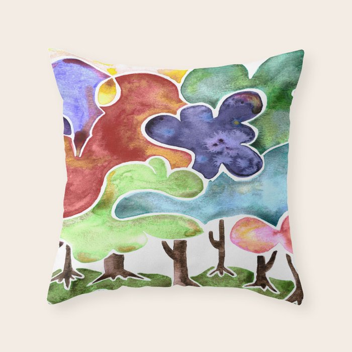 Loopy Beauties Throw Pillow Gallery Image 6