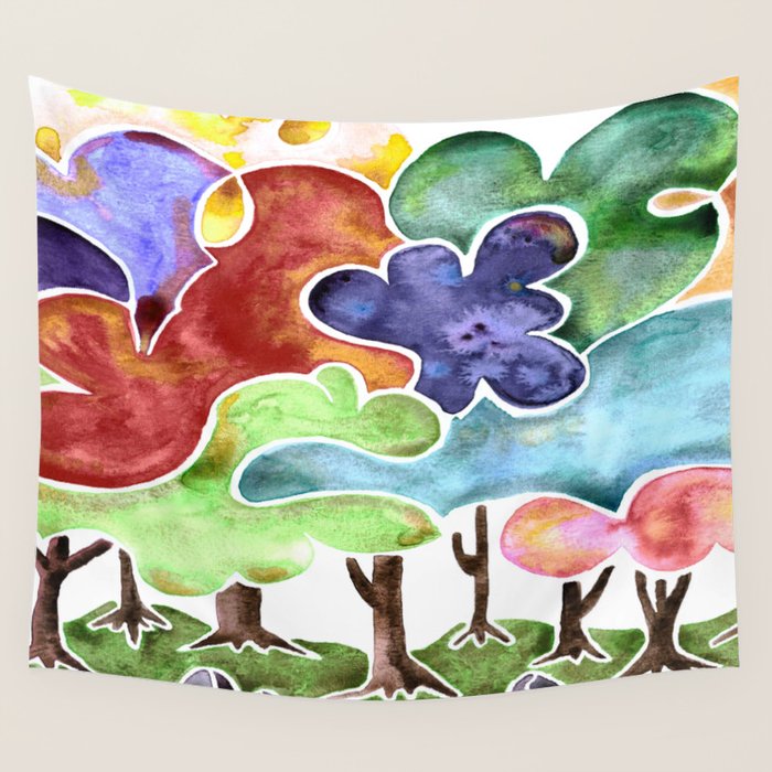Loopy Beauties Wall Tapestry Gallery Image 4