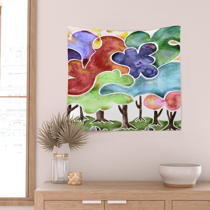 Loopy Beauties Wall Tapestry Gallery Image 2