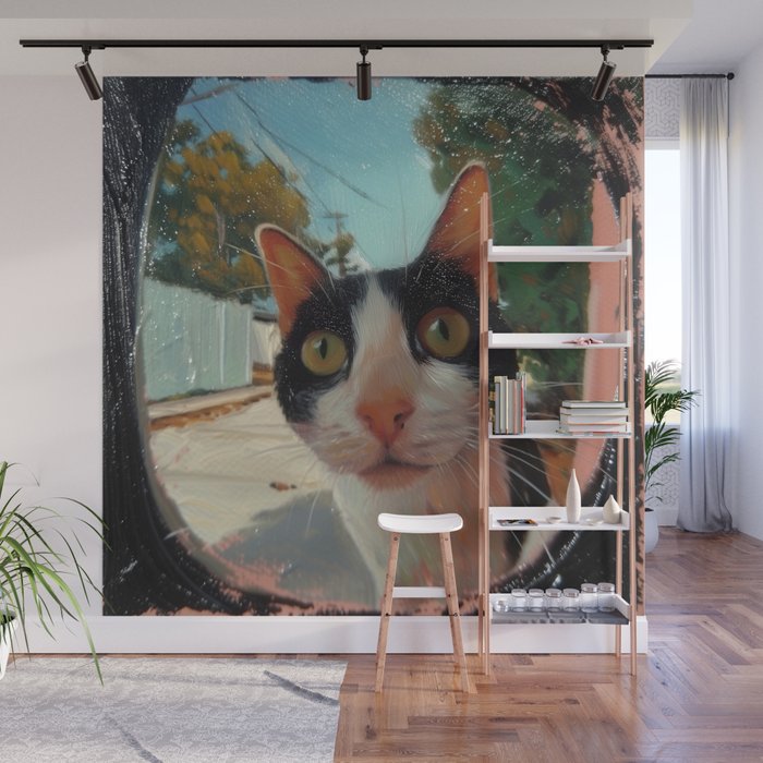 Peeping II Wall Mural Gallery Image 1