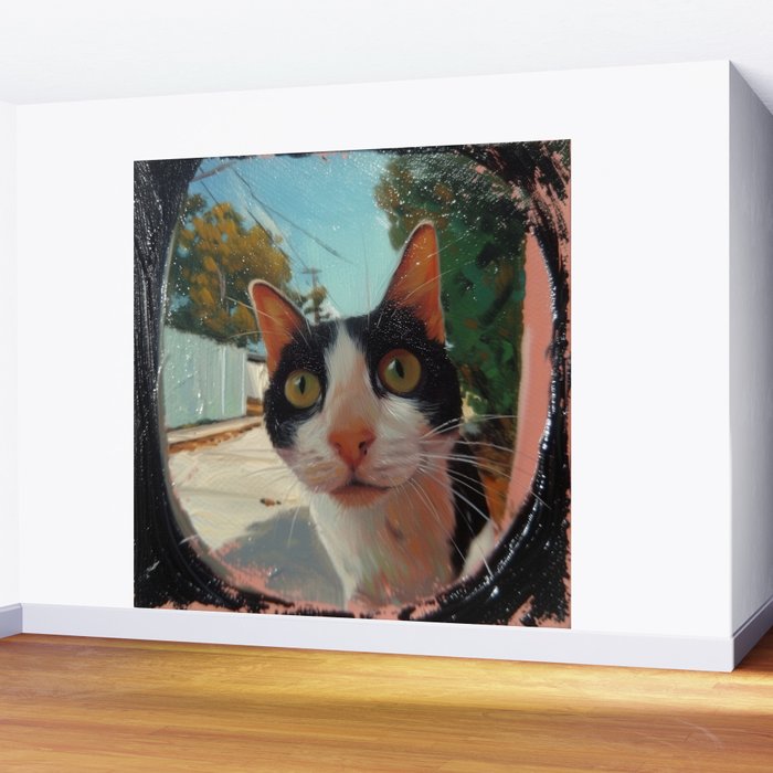 Peeping II Wall Mural Gallery Image 2
