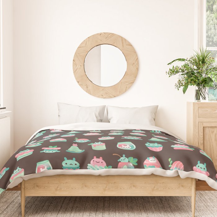 Choco Mint Rabbit Duvet Cover Gallery Image 3