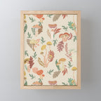 Wild mushrooms I Mini Art Print Gallery Image 1