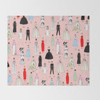 Think Pink Outfits Fashion Audrey Throw Blanket Gallery Image 2
