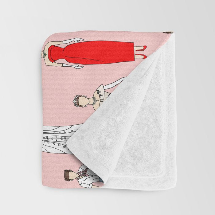 Think Pink Outfits Fashion Audrey Throw Blanket Gallery Image 3