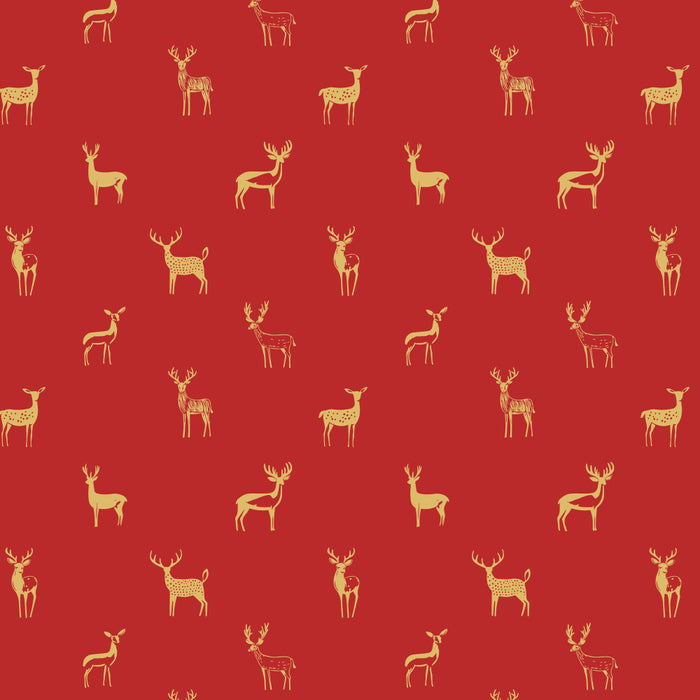 Vintage christmas deer animal pattern art Coffee Mug Gallery Image 2