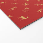 Vintage christmas deer animal pattern art Welcome Mat Gallery Image 2