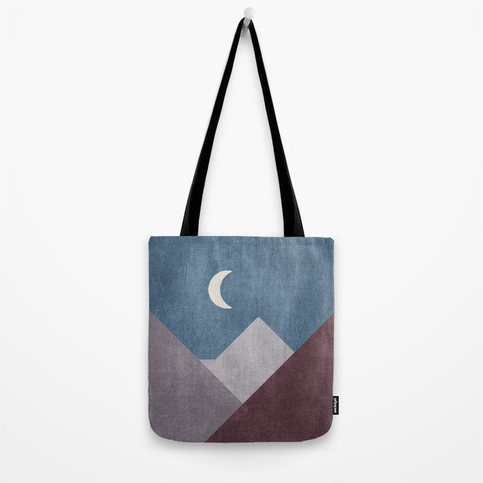LANDSHAPES / Mountains - Night Tote Bag Gallery Image 2