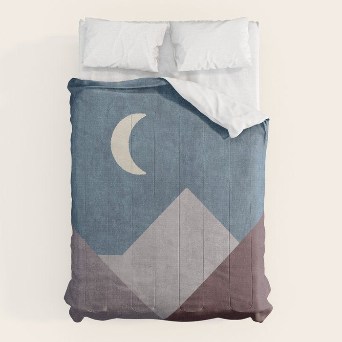 LANDSHAPES / Mountains - Night Comforter Gallery Image 1