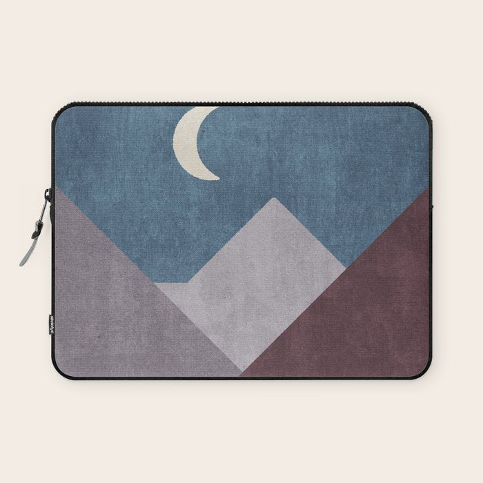 LANDSHAPES / Mountains - Night Laptop Sleeve Gallery Image 1