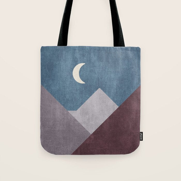 LANDSHAPES / Mountains - Night Tote Bag Gallery Image 1