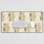 Hamsa Hand - Gold Palette Desk Mat Gallery Image 1