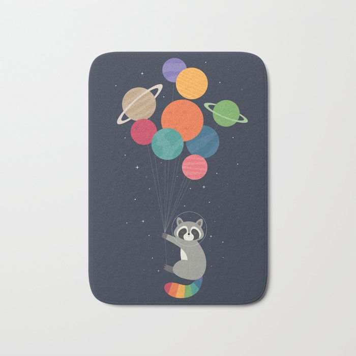 Space Raccoon Bath Mat Gallery Image 1