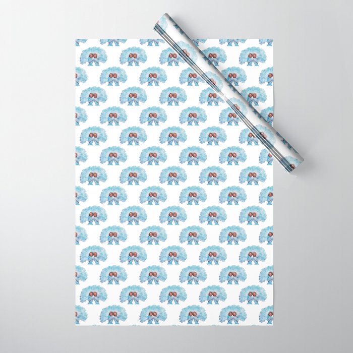 Sisters - White Christmas - Watercolor Wrapping Paper Gallery Image 1