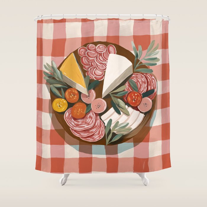 Antipasto Picnic Shower Curtain Gallery Image 1