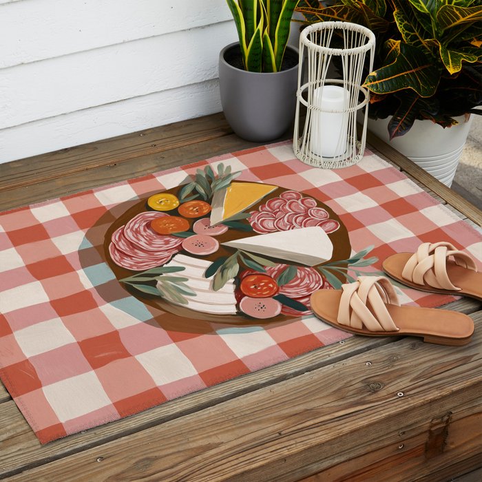 Antipasto Picnic Outdoor Rug Gallery Image 2
