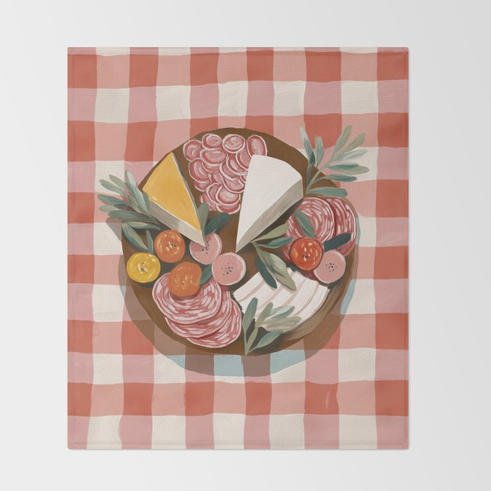 Antipasto Picnic Throw Blanket Gallery Image 2