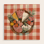 Antipasto Picnic Wood Wall Art Gallery Image 1