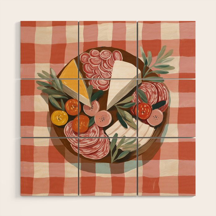 Antipasto Picnic Wood Wall Art Gallery Image 1