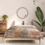 Antique 1920's Chinese Art Deco Abstract Landscape Tapestry Comforter Gallery Image 3