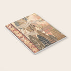 Antique 1920's Chinese Art Deco Abstract Landscape Tapestry Notebook Gallery Image 3