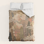 Antique 1920's Chinese Art Deco Abstract Landscape Tapestry Comforter Gallery Image 6