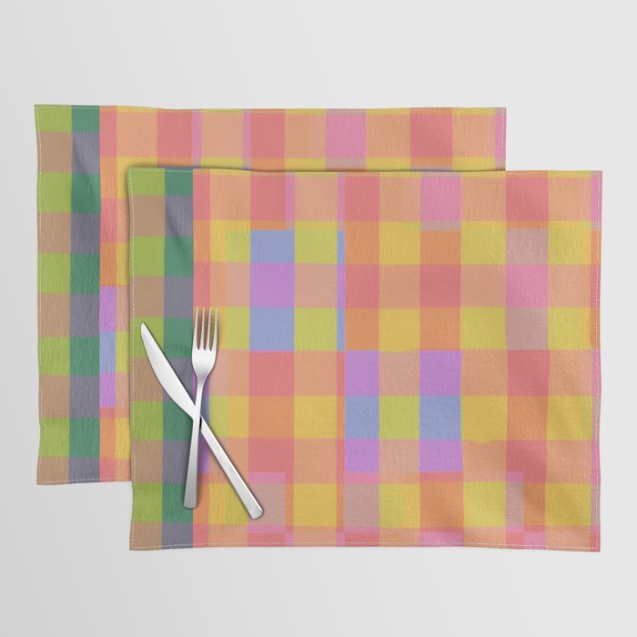 Rainbow criss-cross Placemat Gallery Image 1