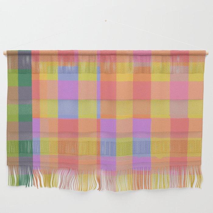 Rainbow criss-cross Wall Hanging Gallery Image 1
