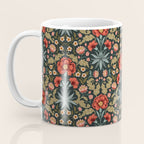 Victorian Carnation in Moody Red and Green Coffee Mug Gallery Image 3