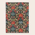 Victorian Carnation in Moody Red and Green Notebook Gallery Image 4