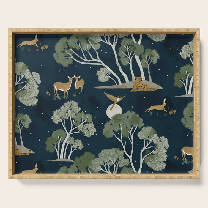 A Forest Awakens Full Moon Serving Tray Gallery Image 1