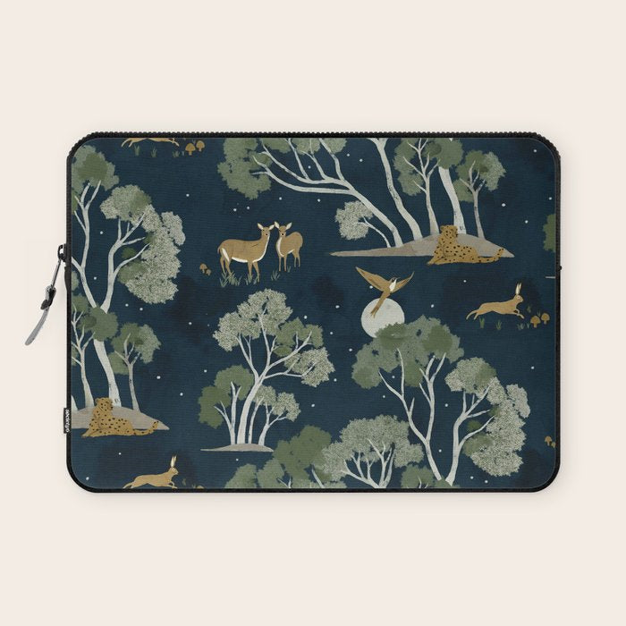 A Forest Awakens Full Moon Laptop Sleeve Gallery Image 1