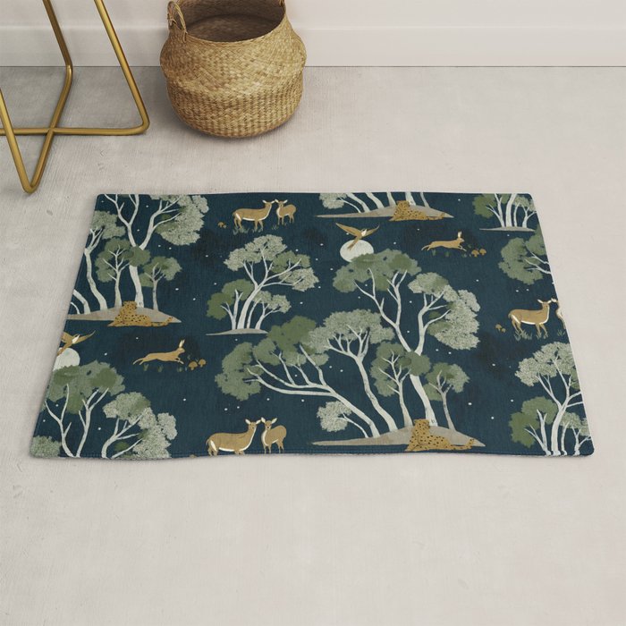 A Forest Awakens Full Moon Rug Gallery Image 1