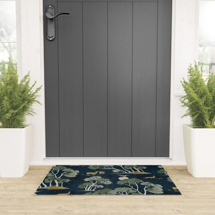 A Forest Awakens Full Moon Welcome Mat Gallery Image 3